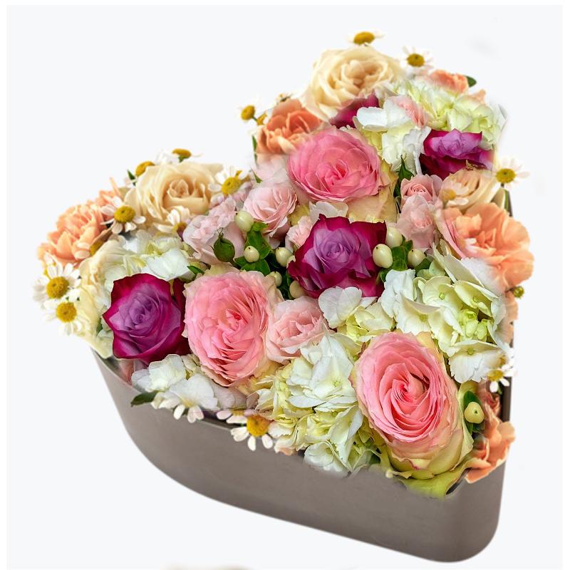 Blomster i hjerteskålen