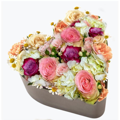 Blomster i hjerteskålen