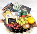 Fruit Basket with Cheese Platter-Woven Basket 30 cm