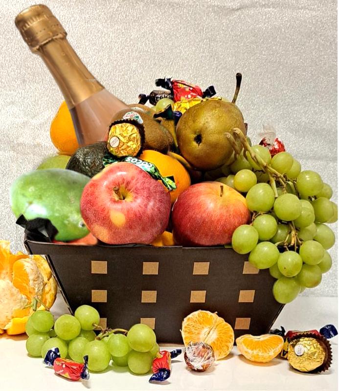 Fruktkurv 5kg med sjokoladebiter Alternativ til blomster