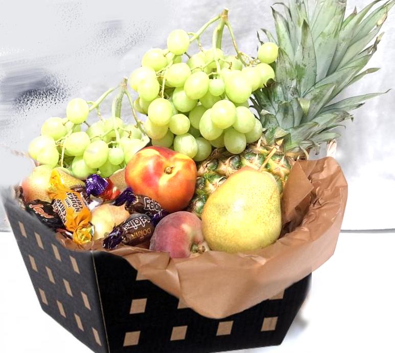Fruktkurv, melkesjokolade