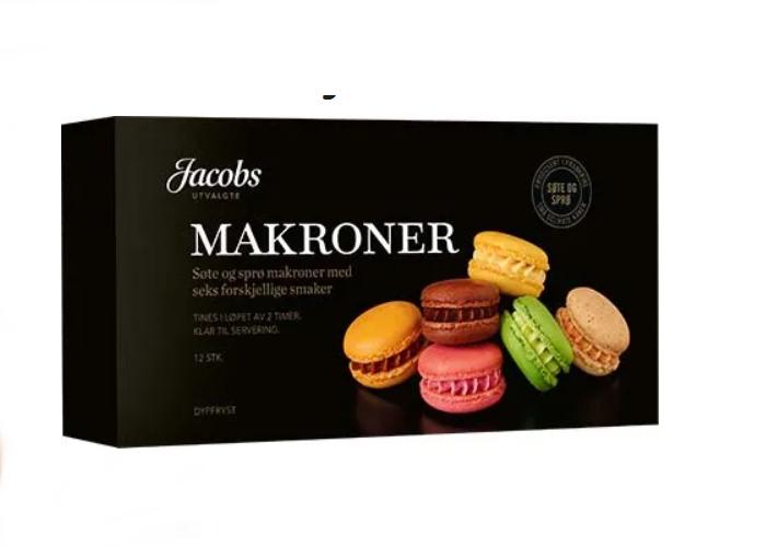Makroner Franske. 12stk 144g Jacobs