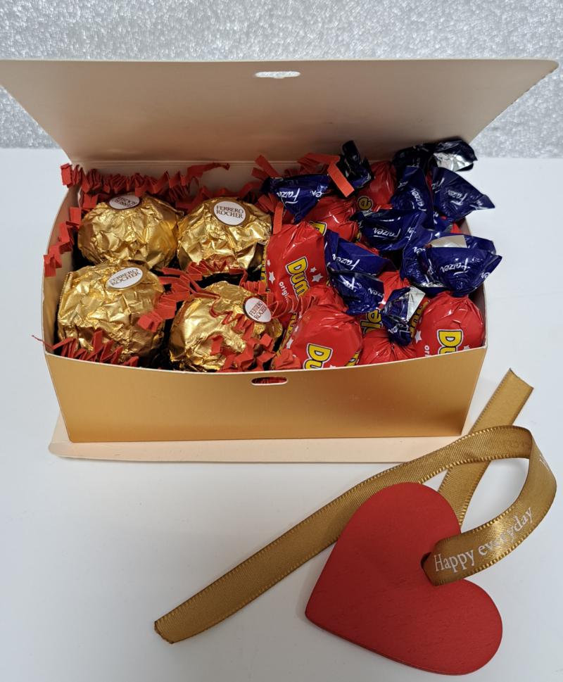 Kjærlighetsgave med sjokolade