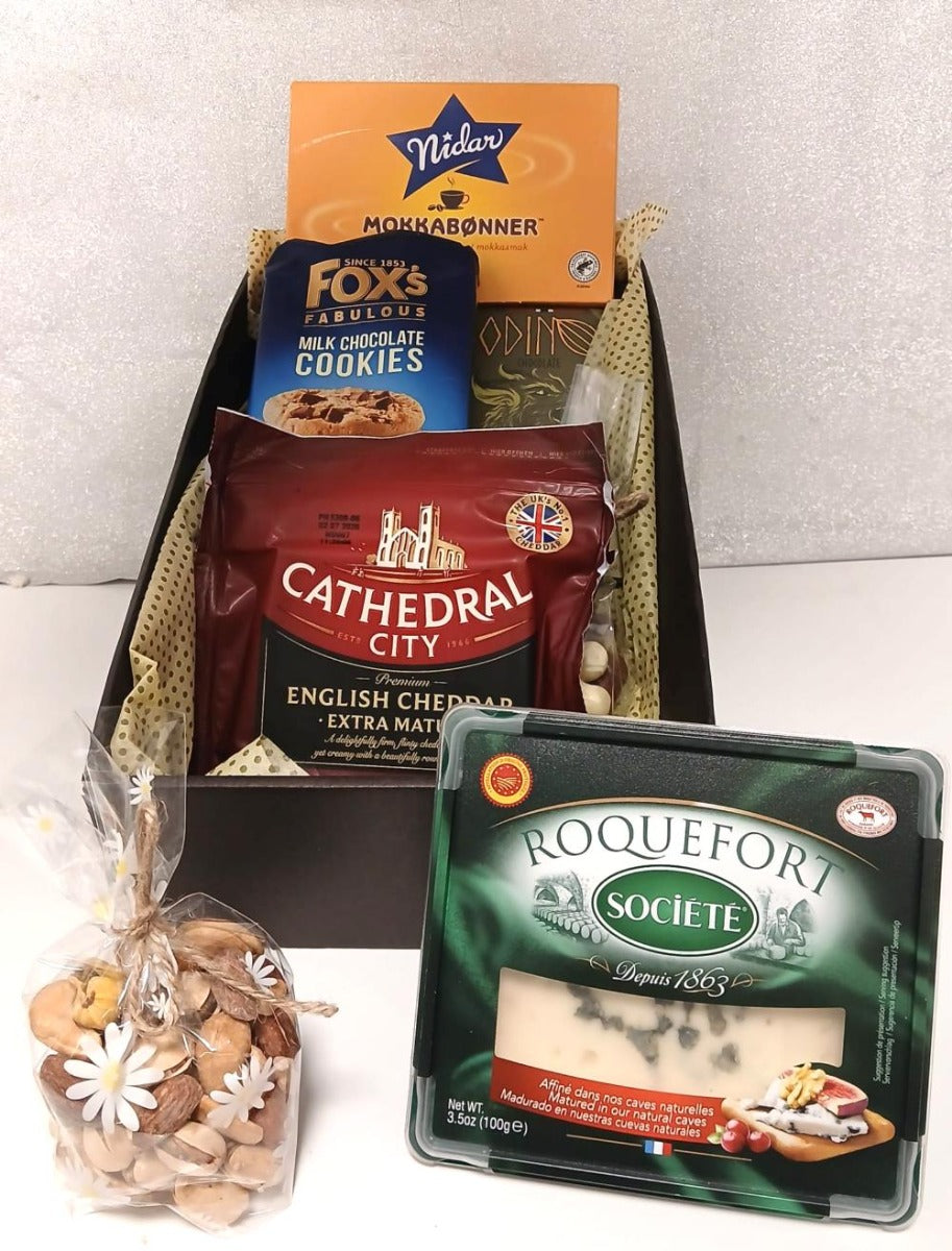 Kjøttfri Ostekurv med snacks