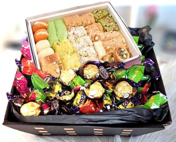 Mithai and Chocolates gift basket