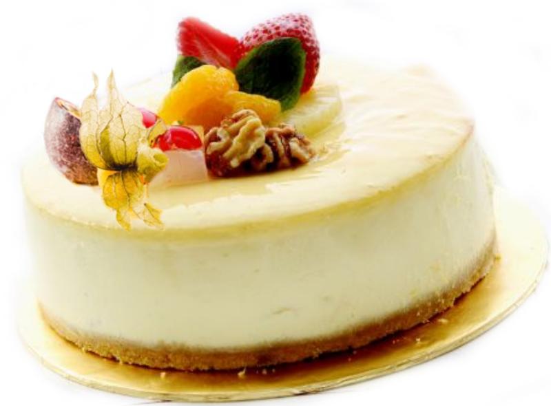 Ostekake som gave i stedet for blomster