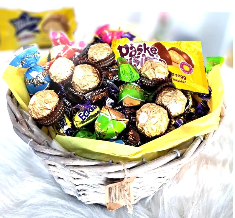 Påske SjokoladeKurv miks Ca. 1500g