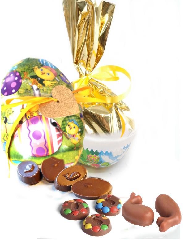 Easter Egg with Chocolate and Marzipan
