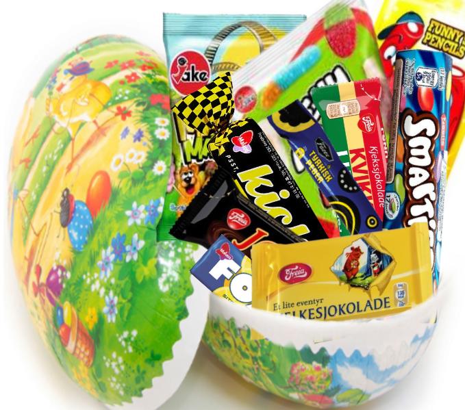 Påskeegg 23cm Godteri og Sjokolade