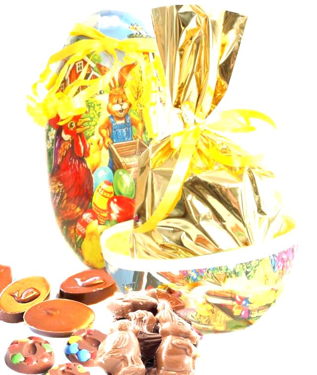 Easter Egg with Chocolate and Marzipan