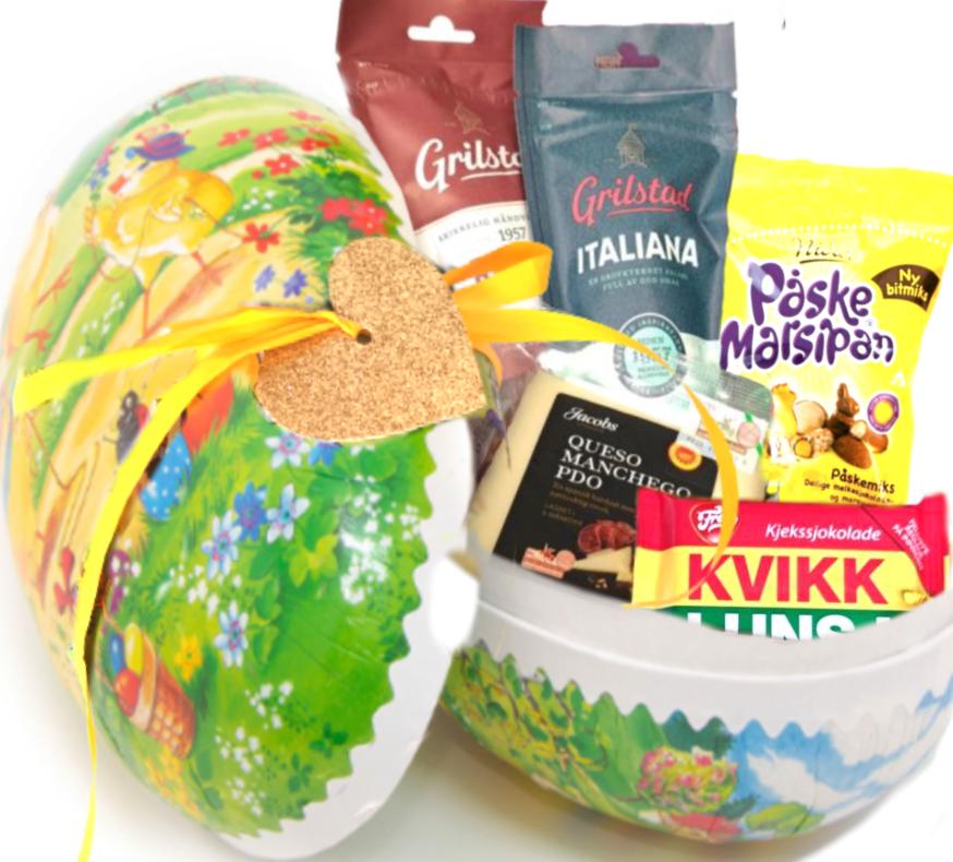 Påskeegg 30cm med Spekemat