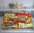 Elegant påskepakke med gule favoritter