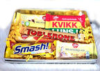 Elegant påskepakke med gule favoritter