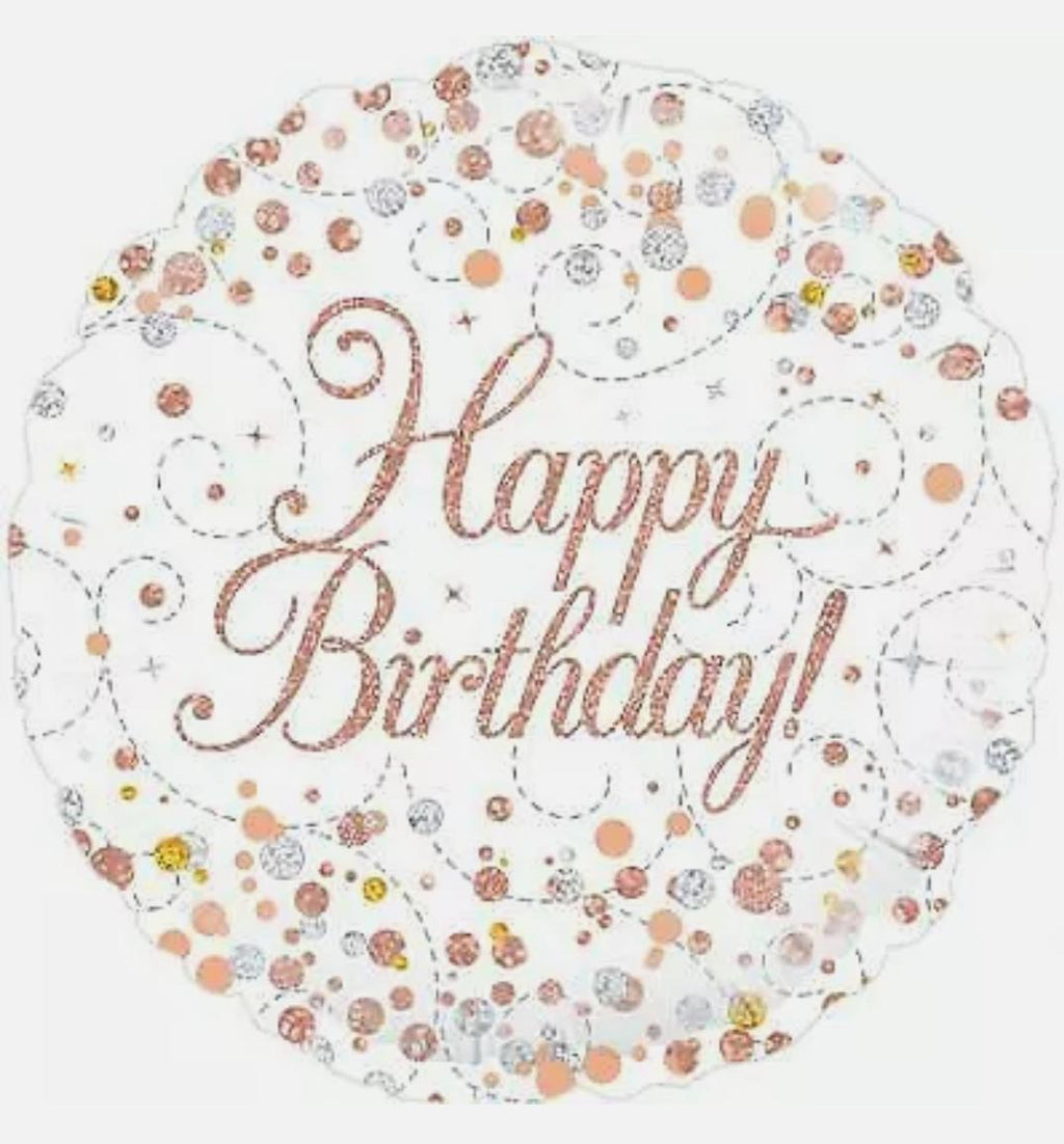 Folieballong Luxury Happy Birthday  47 cm