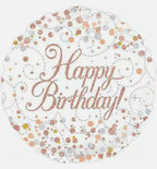 Folieballong Luxury Happy Birthday  47 cm