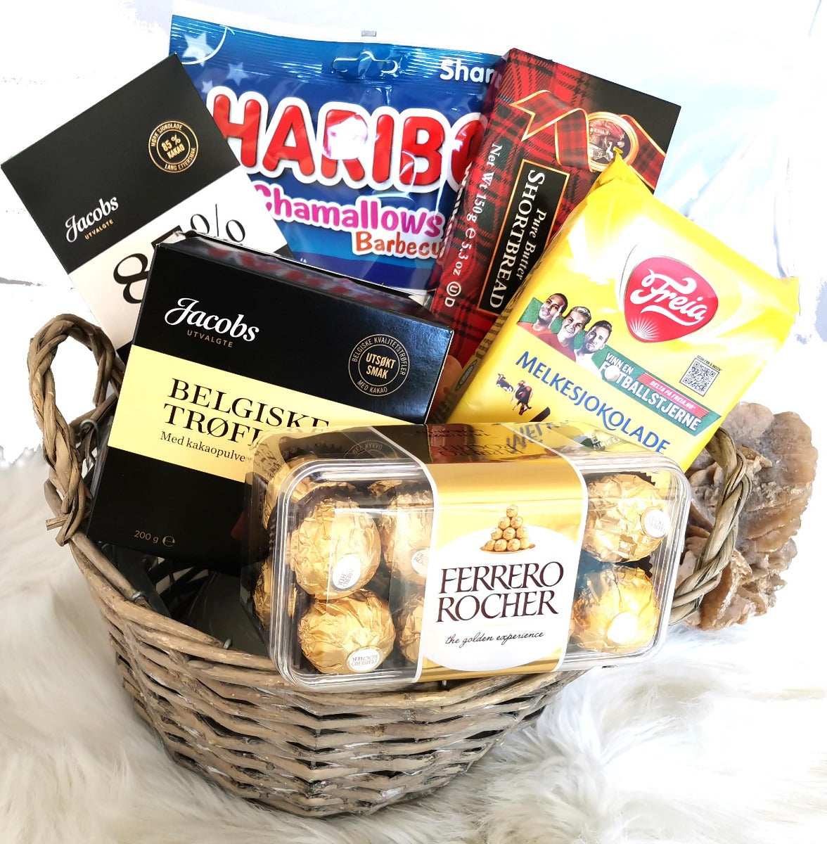 Chocolate Hamper as gifts-Danish design gift box 30 cm